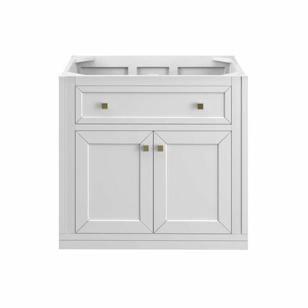 JAMES MARTIN VANITIES Chicago 30in Single Vanity Cabinet, Glossy White 305-V30-GW